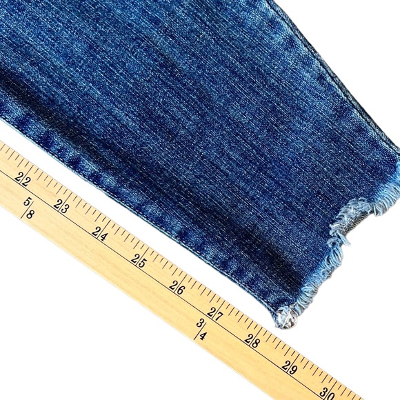 Pistola Distressed Skinny Jeans Blue Ripped Patchwork Mid-Rise Women’s Size 28 - Picture 13 of 16